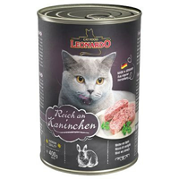 德国进口小李子猫罐头Leonardo无谷主食猫罐（兔肉配方） 400g/罐